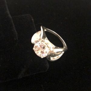 👗 3 for $25 SALE Sterling Silver  CZ Ring, 6.4 grams